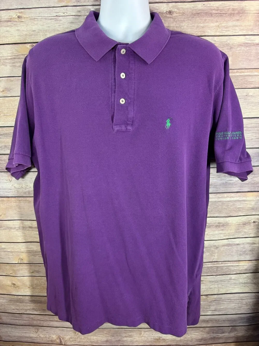 Vintage Polo Ralph Lauren Southwestern Junior Classic Purple Polo XL USA